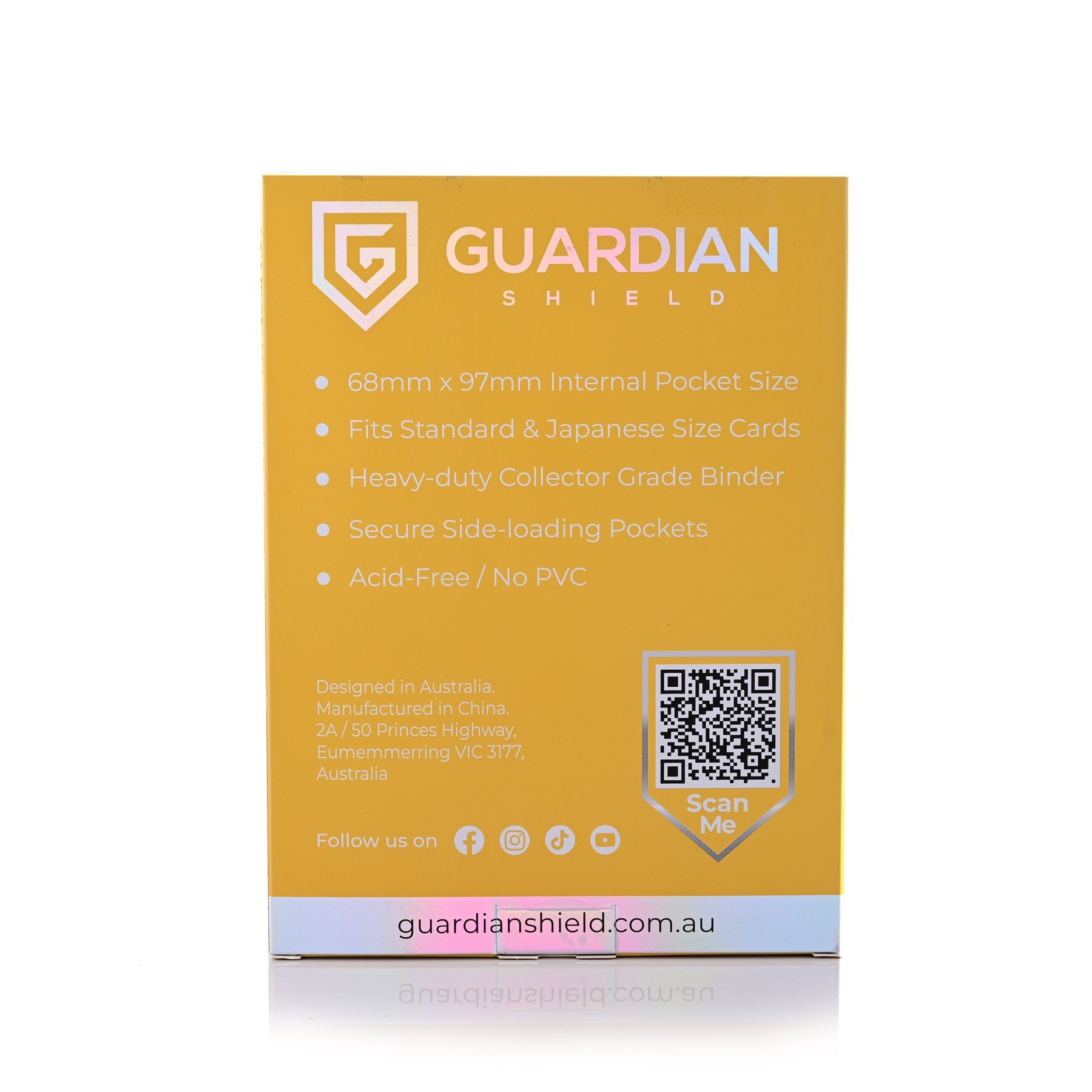 4 Pocket Binder Yellow - GUARDIAN SHIELD