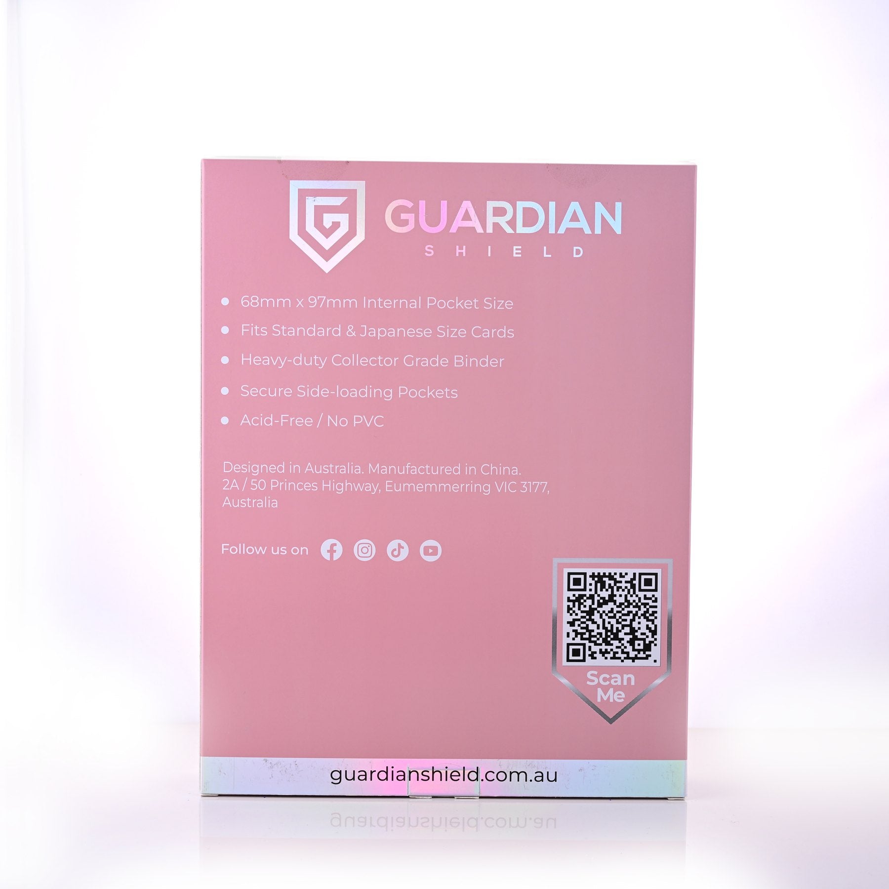 9 Pocket Binder Pink - GUARDIAN SHIELD