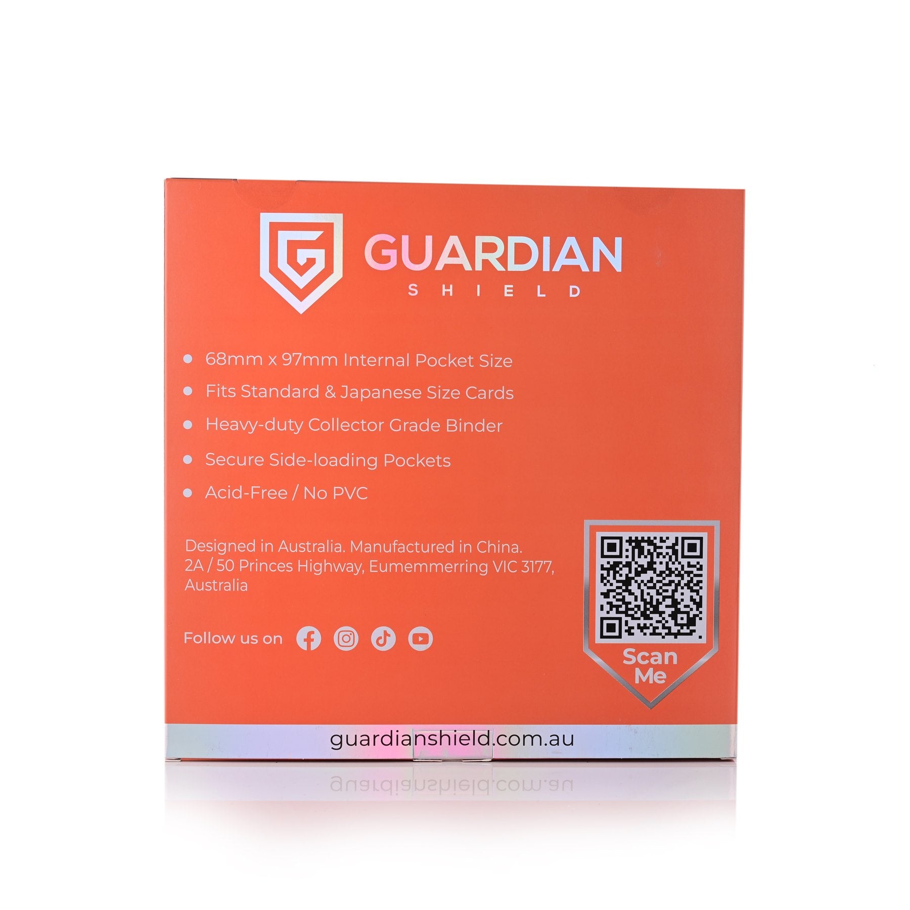 12 Pocket Binder Orange - GUARDIAN SHIELD