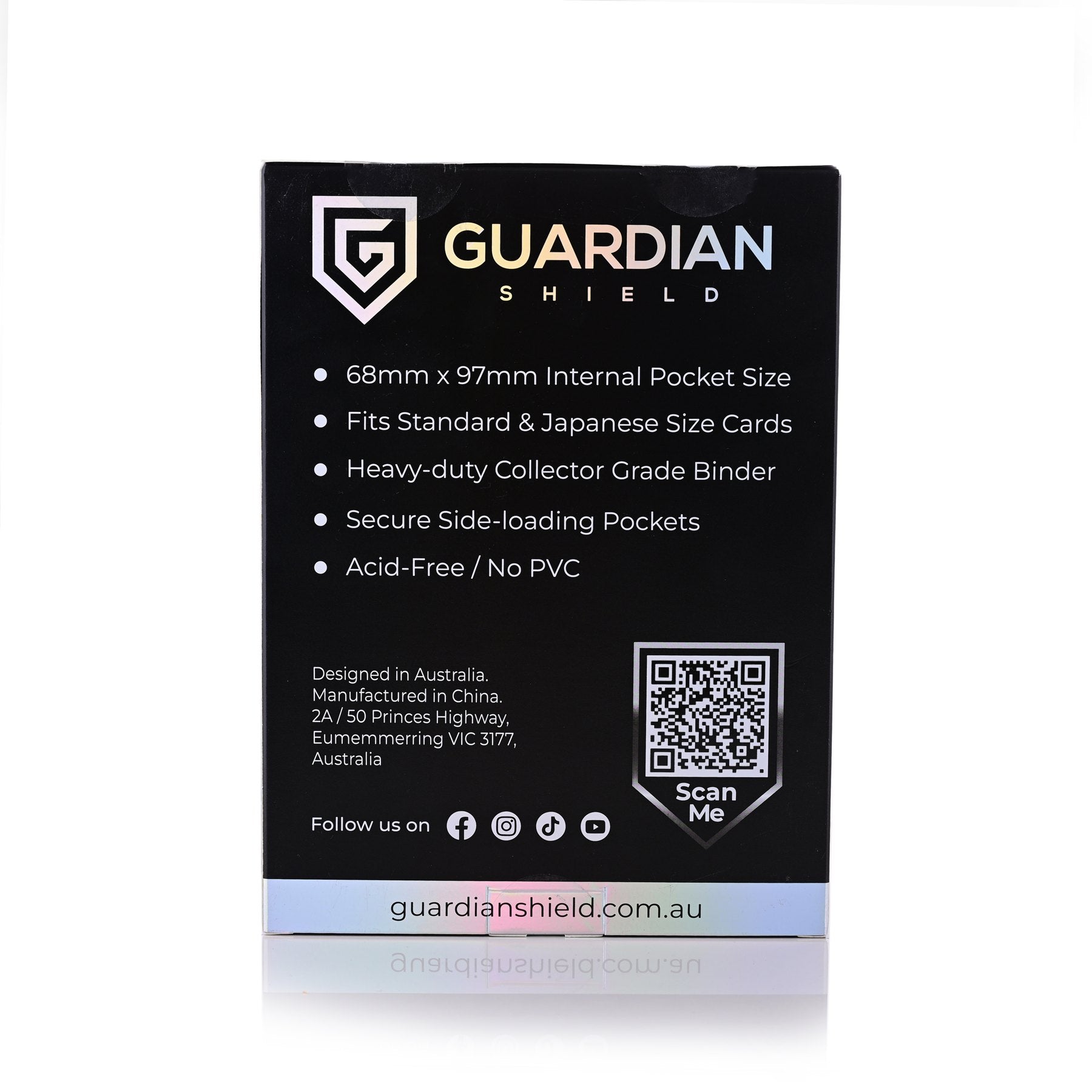 4 Pocket Binder Black - GUARDIAN SHIELD