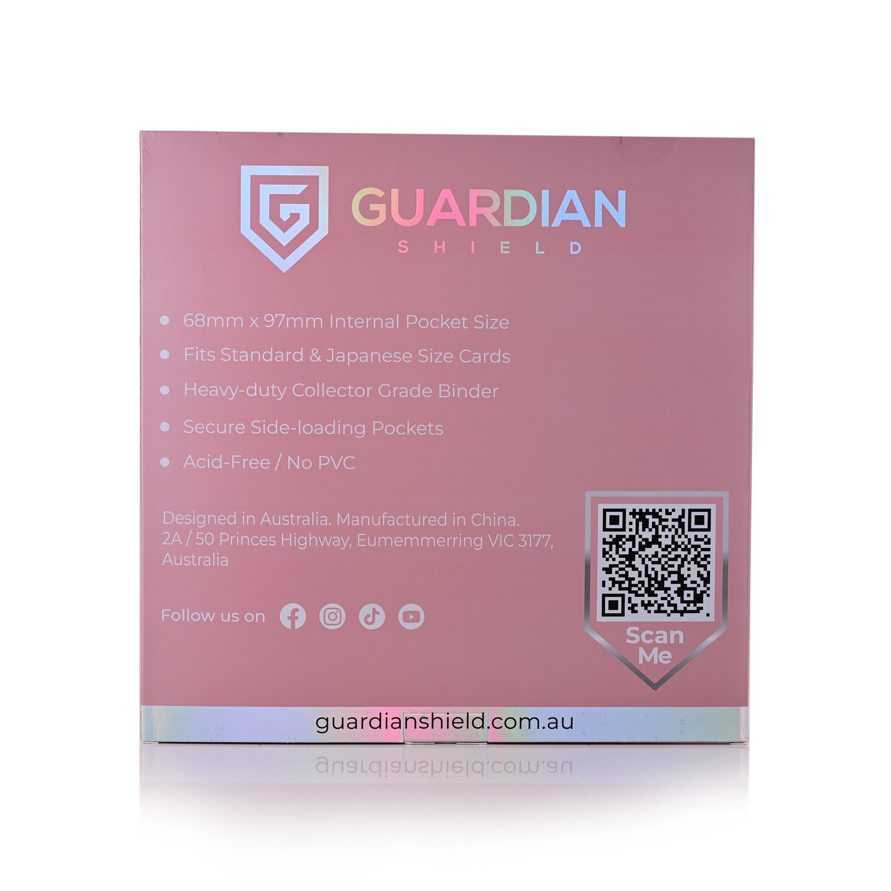 12 Pocket Binder Pink - GUARDIAN SHIELD