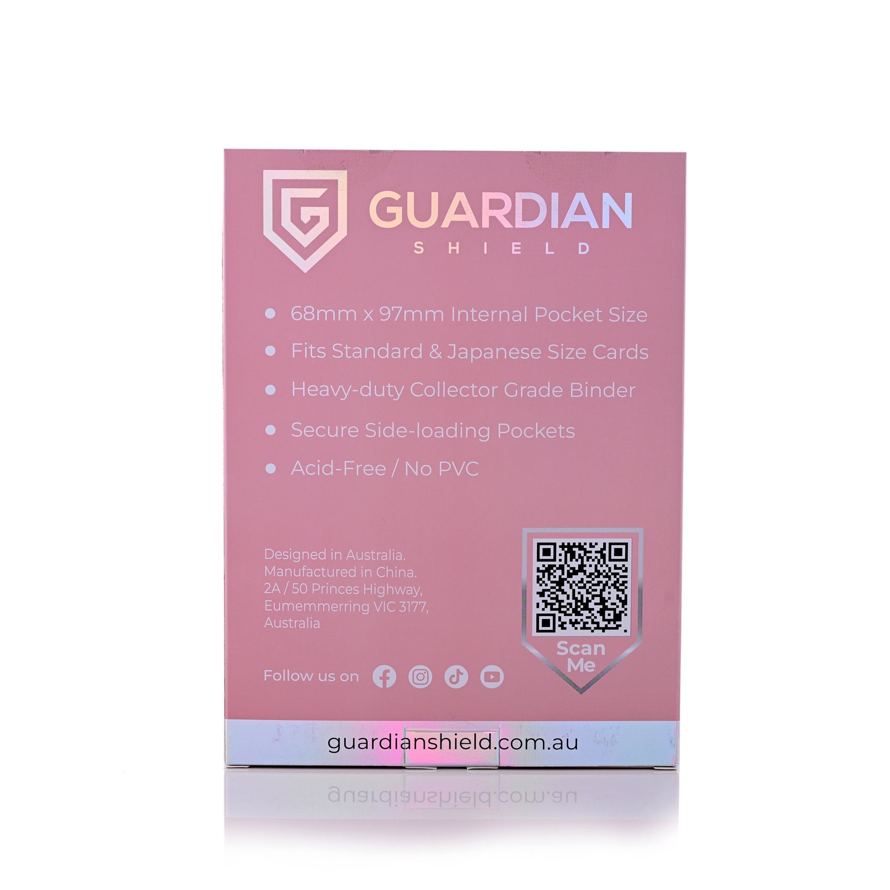 4 Pocket Binder Pink - GUARDIAN SHIELD