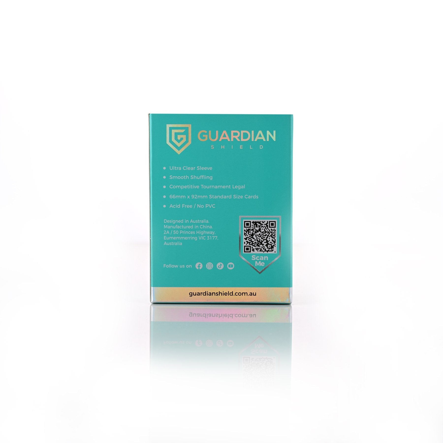 Deck Sleeves - Mint Green 100pk - GUARDIAN SHIELD