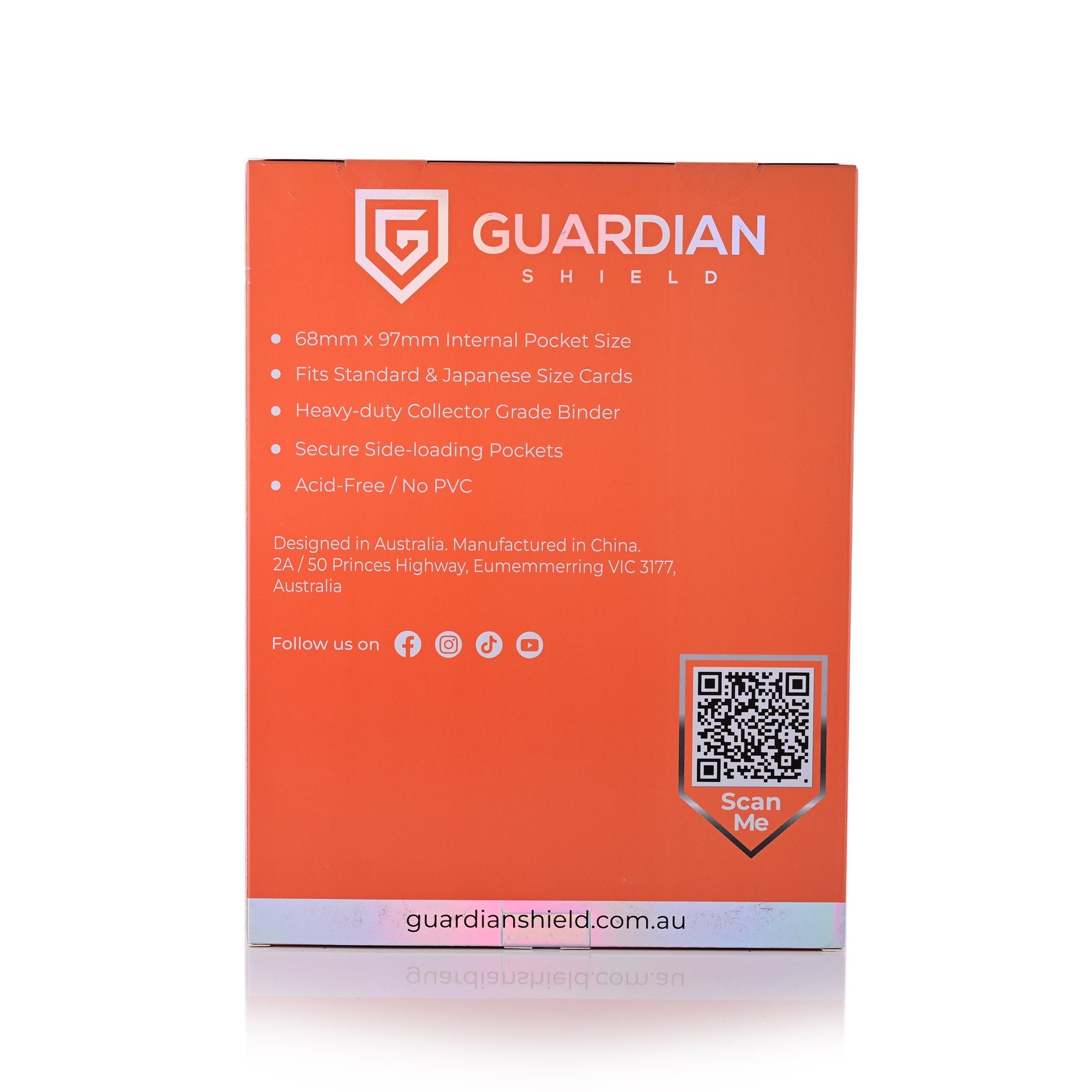9 Pocket Binder Orange - GUARDIAN SHIELD