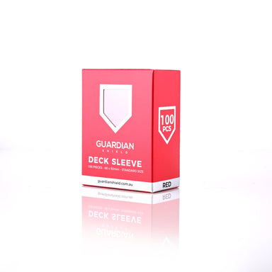 Deck Sleeves - Red 100pk - GUARDIAN SHIELD