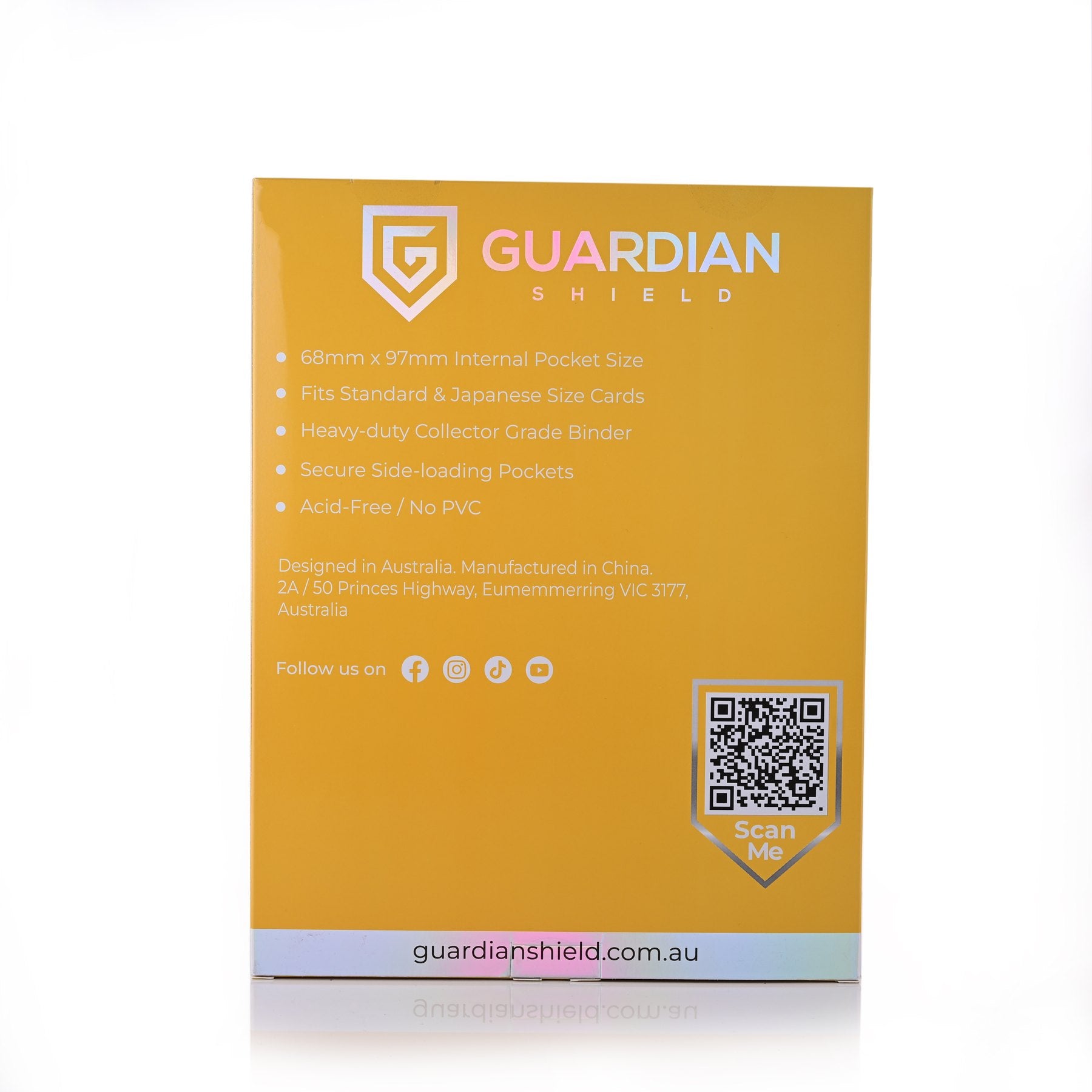 9 Pocket Binder Yellow - GUARDIAN SHIELD