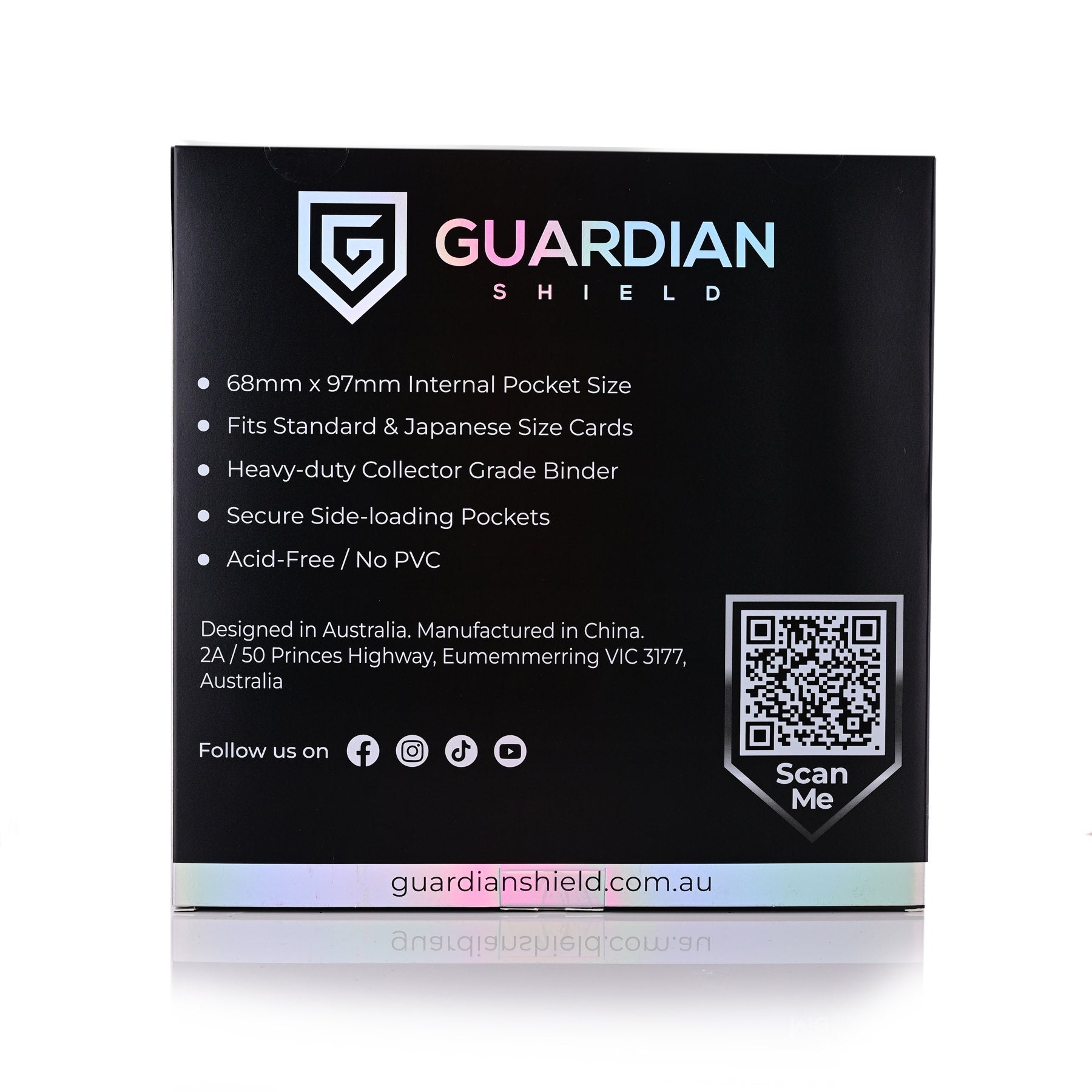 12 Pocket Binder Black - GUARDIAN SHIELD