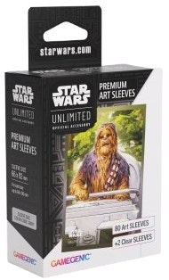 Star Wars Unlimited - Chewbacca - Premium Art Sleeves Gamegenic  (66mm x 92 mm)