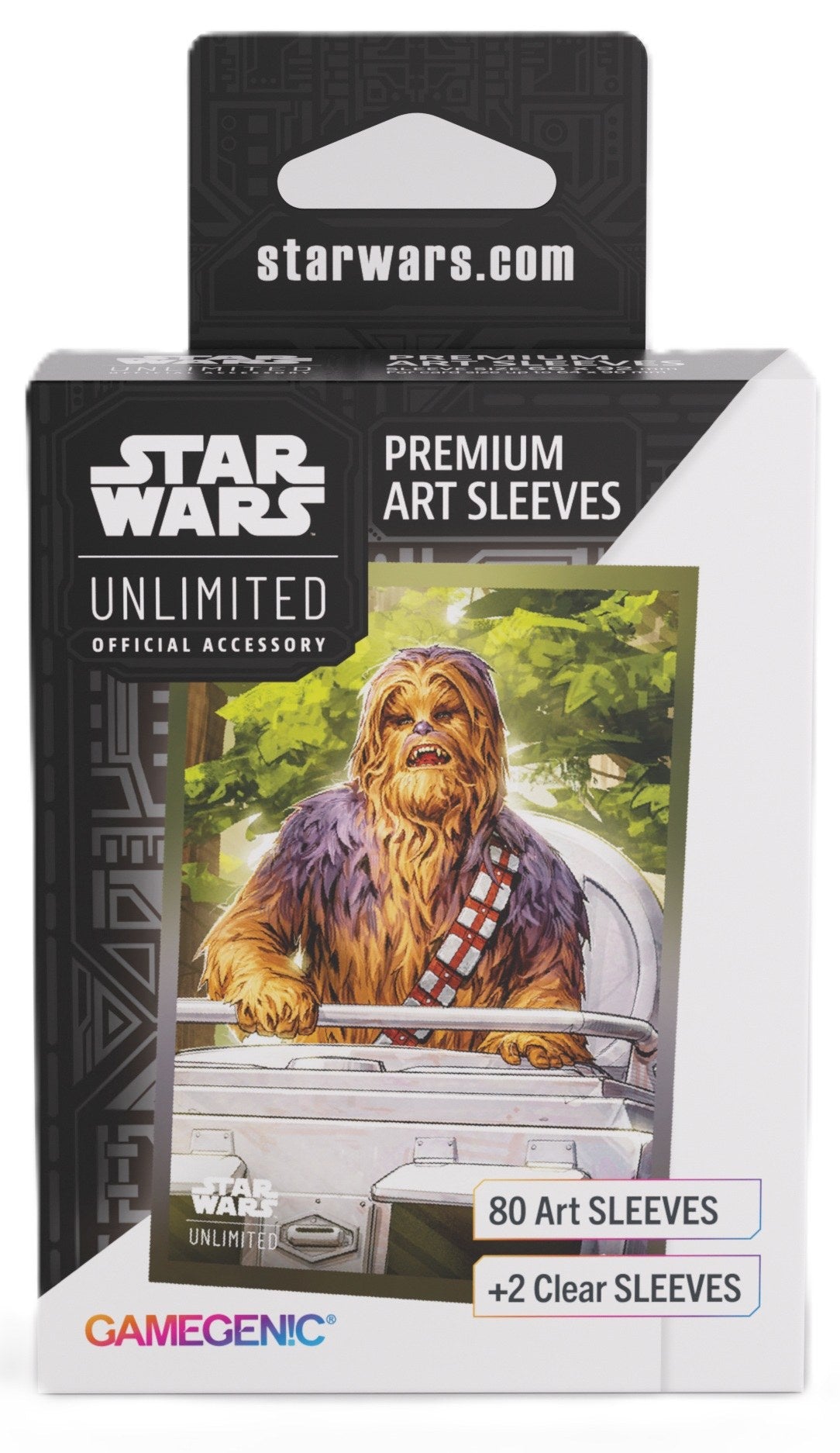 Star Wars Unlimited - Chewbacca - Premium Art Sleeves Gamegenic  (66mm x 92 mm)