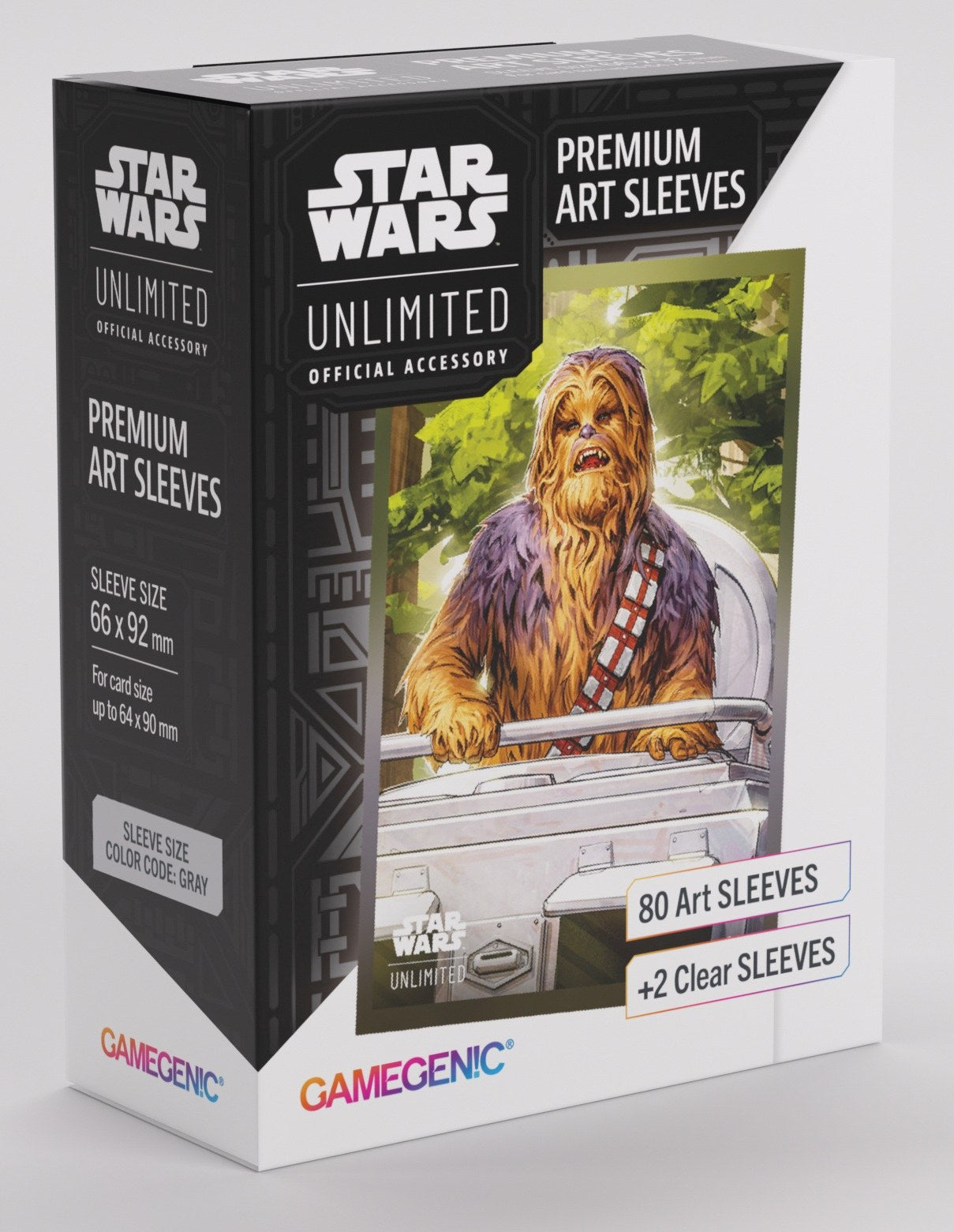Star Wars Unlimited - Chewbacca - Premium Art Sleeves Gamegenic  (66mm x 92 mm)
