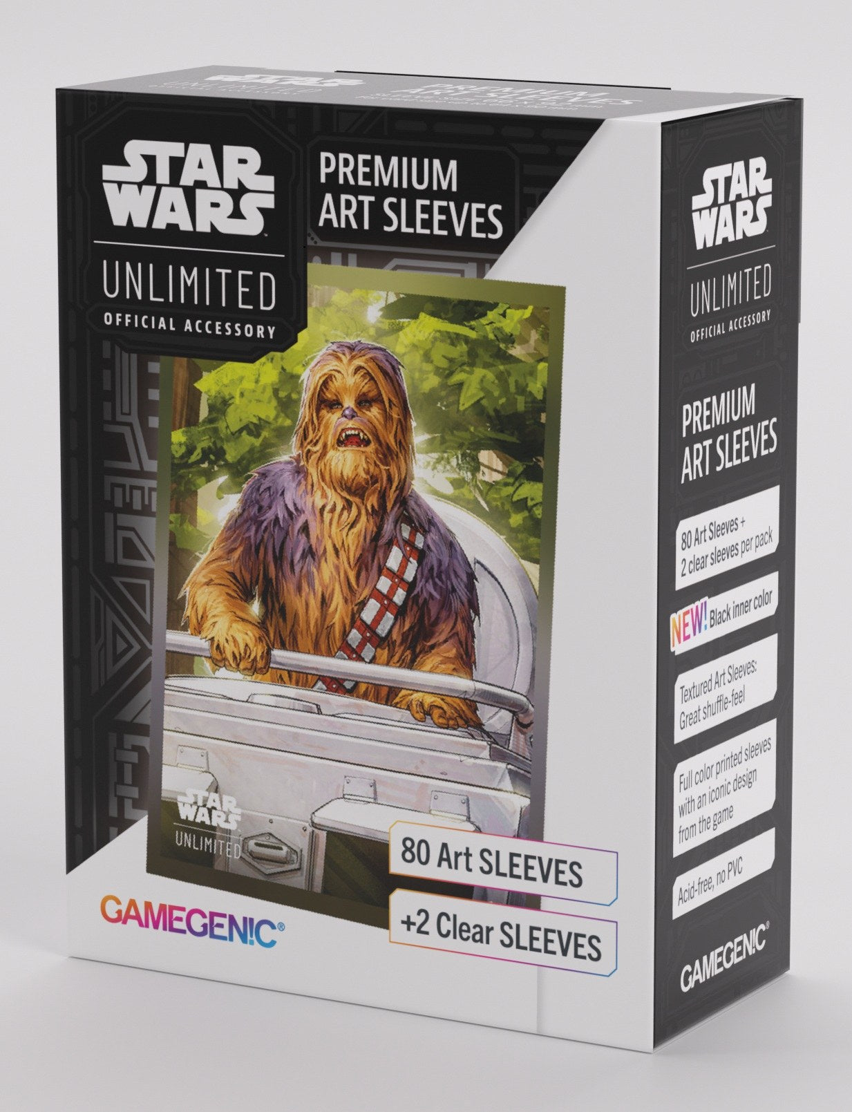 Star Wars Unlimited - Chewbacca - Premium Art Sleeves Gamegenic  (66mm x 92 mm)