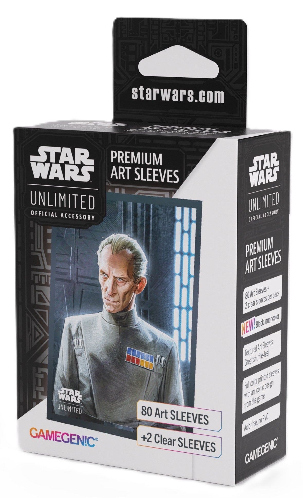 Star Wars Unlimited - Grand Moff Tarkin - Premium Art Sleeves Gamegenic  (66mm x 92 mm)