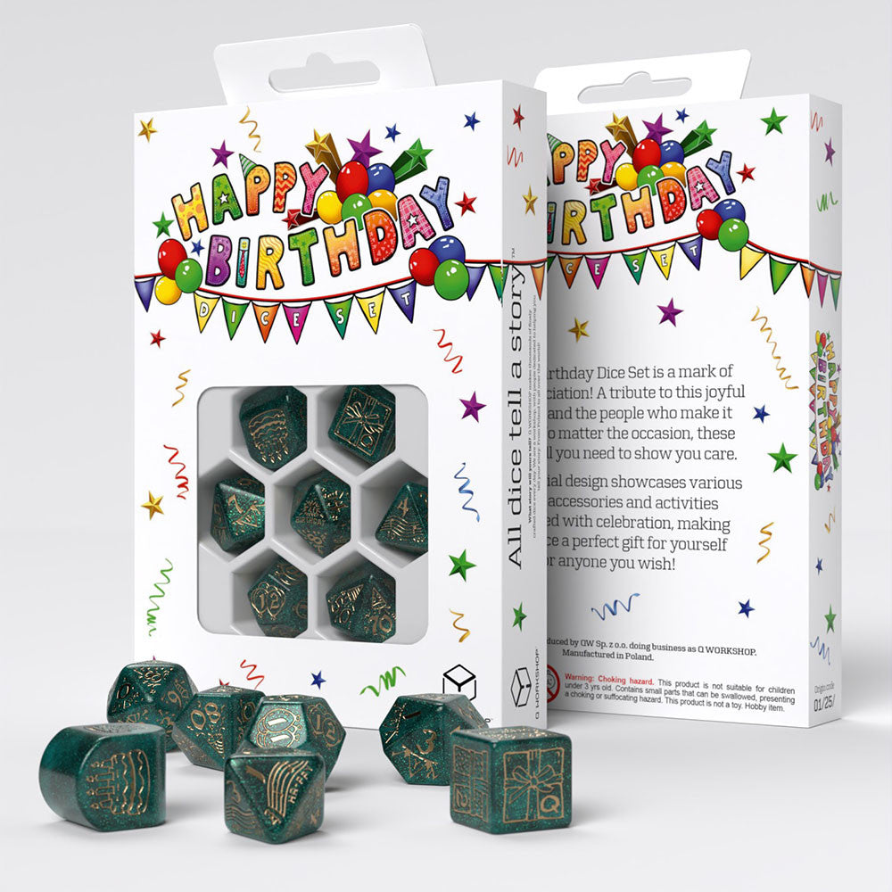 Happy Birthday Balloons - Dice Set