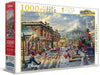 Candy Cane Express Mickey & Minnie 1000 pieces - Harlington Thomas Kinkade
