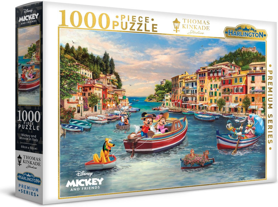 Mickey and Minnie in Italy 1000 pieces - Harlington Thomas Kinkade