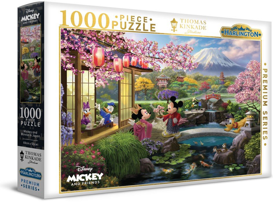 Mickey and Minnie in Japan 1000 pieces - Harlington Thomas Kinkade
