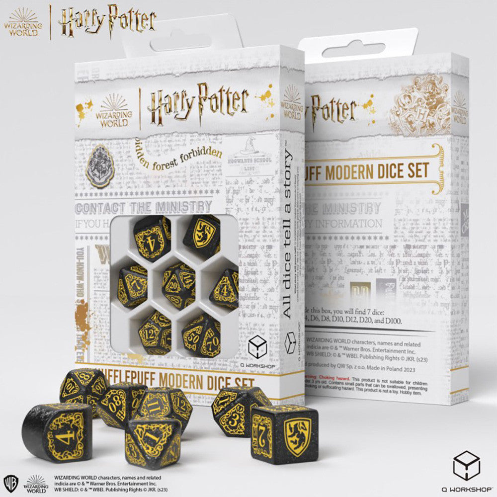 Harry Potter Hufflepuff Black Dice Set