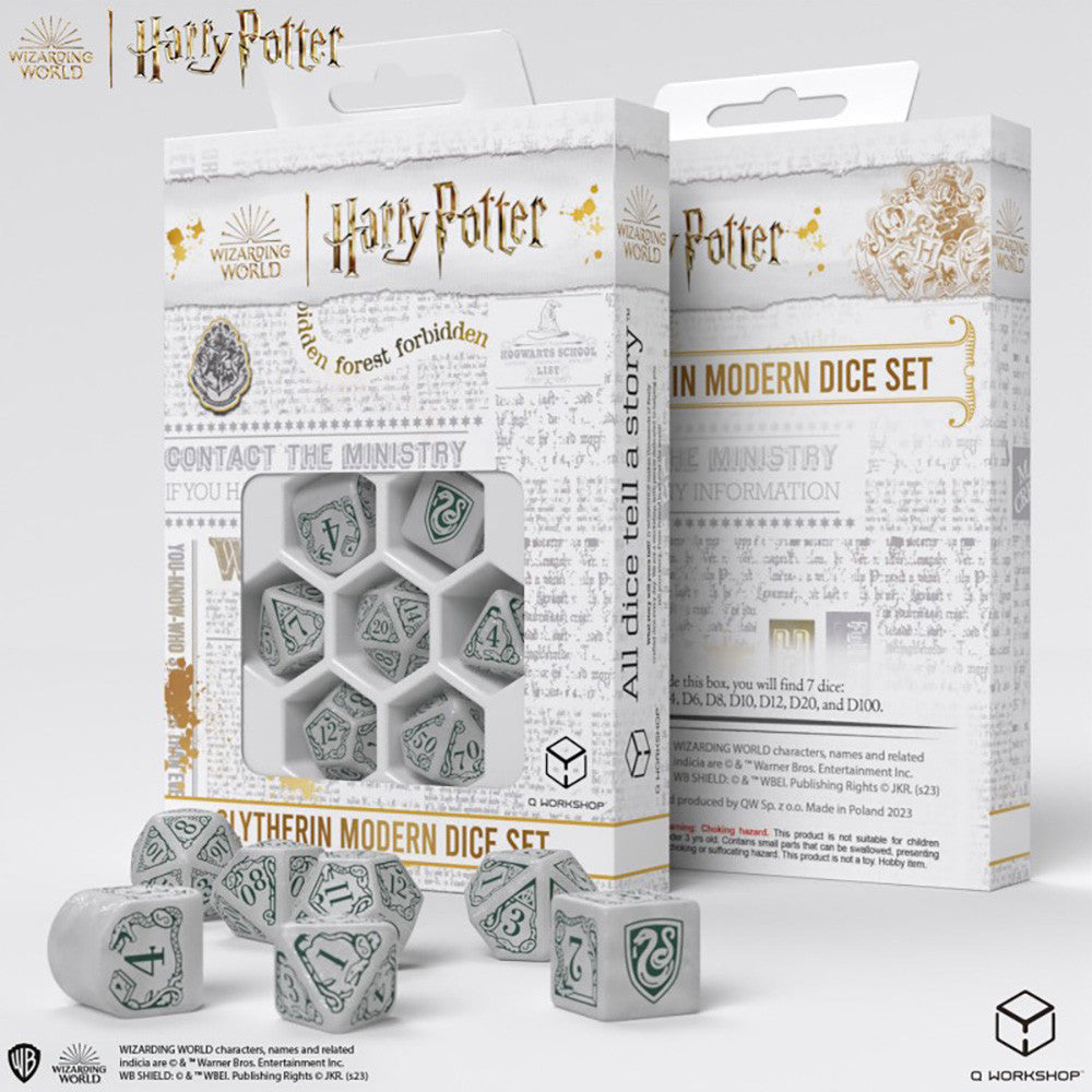 Harry Potter Slytherin Grey Dice Set