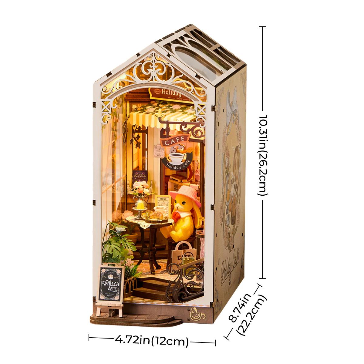 Holiday Cafe - DIY Bookend - Robotime