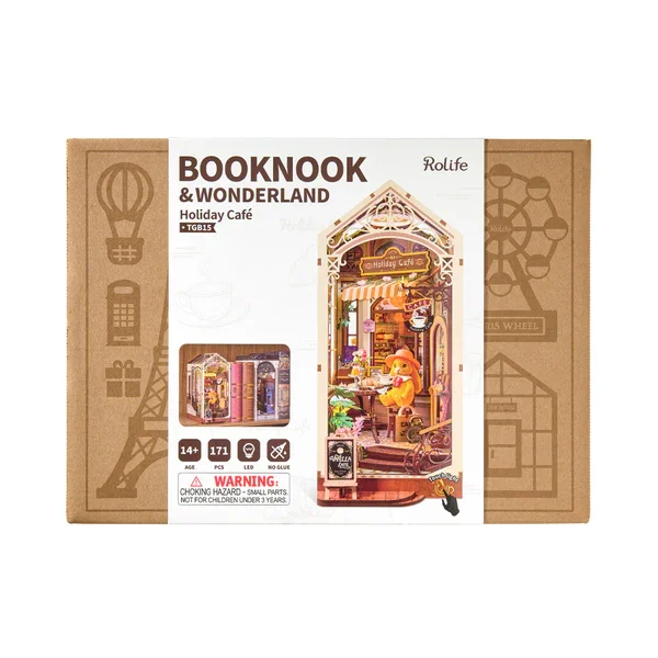Holiday Cafe - DIY Bookend - Robotime