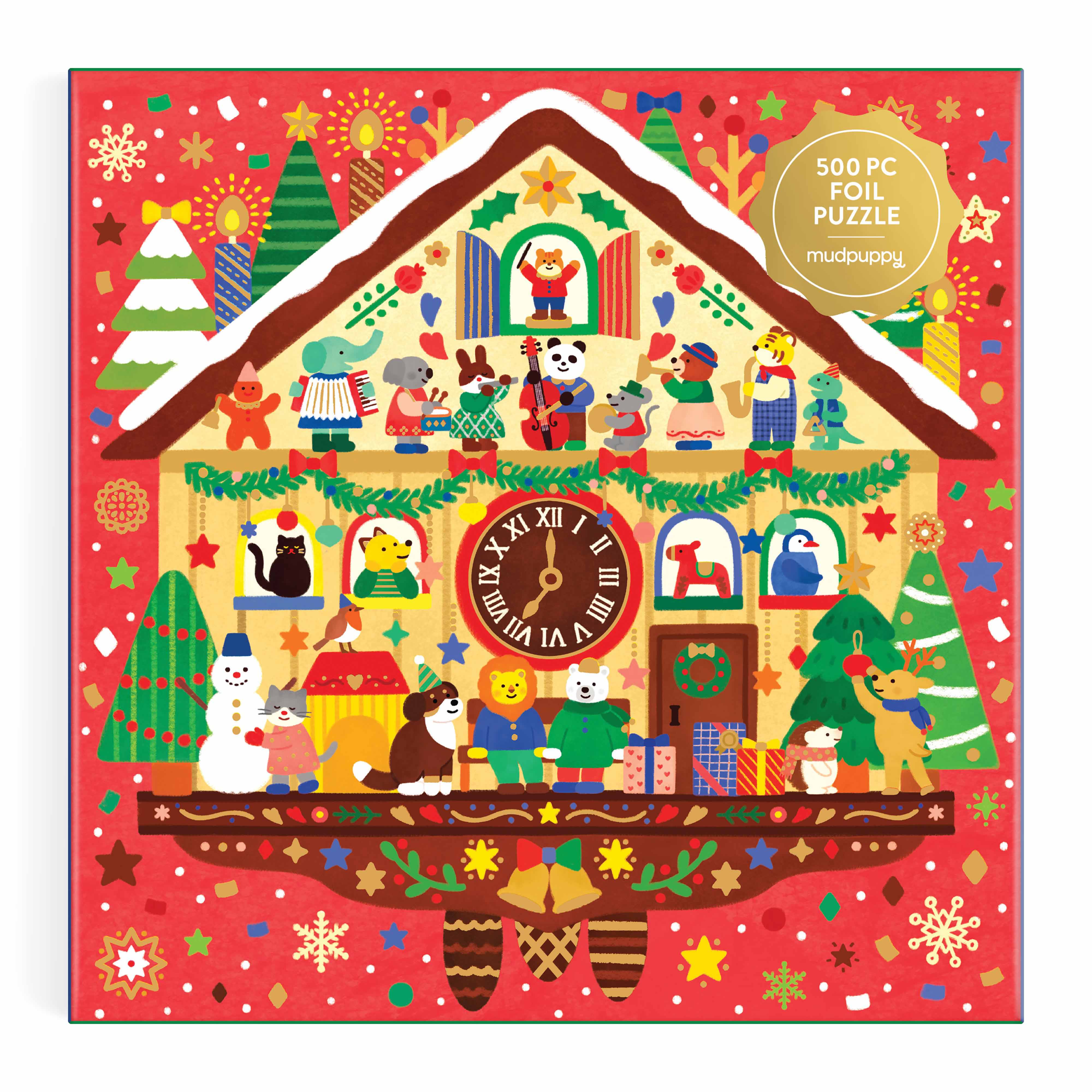 Christmas Time Foil Puzzle 500pc