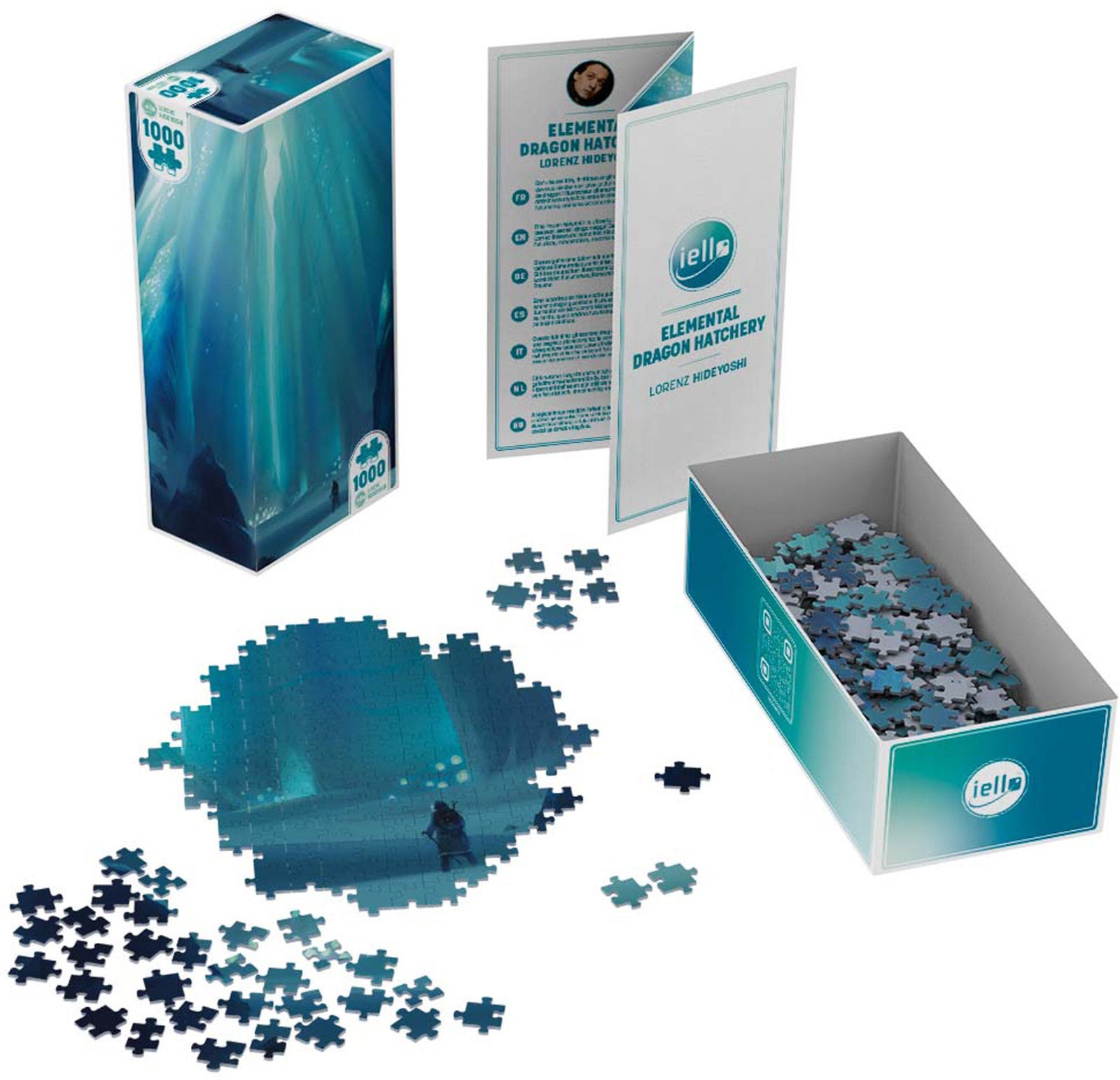 Elemental Dragon Hatchery - 1000 pc Puzzle Universe IELLO