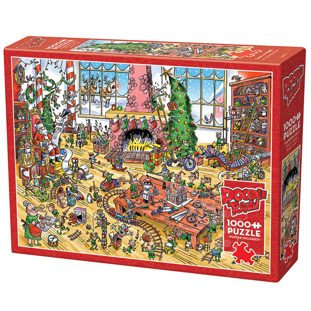 Elves At Work - Doodletown 1000pc