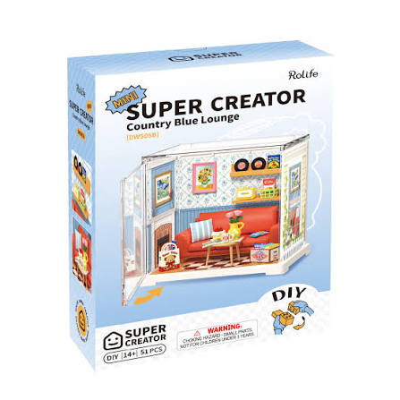 Country Blue Lounge - Mini DIY Plastic Superstore