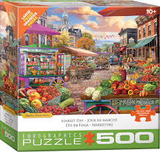 Main Street Market 500pc XL - Puzzle - Eurographics