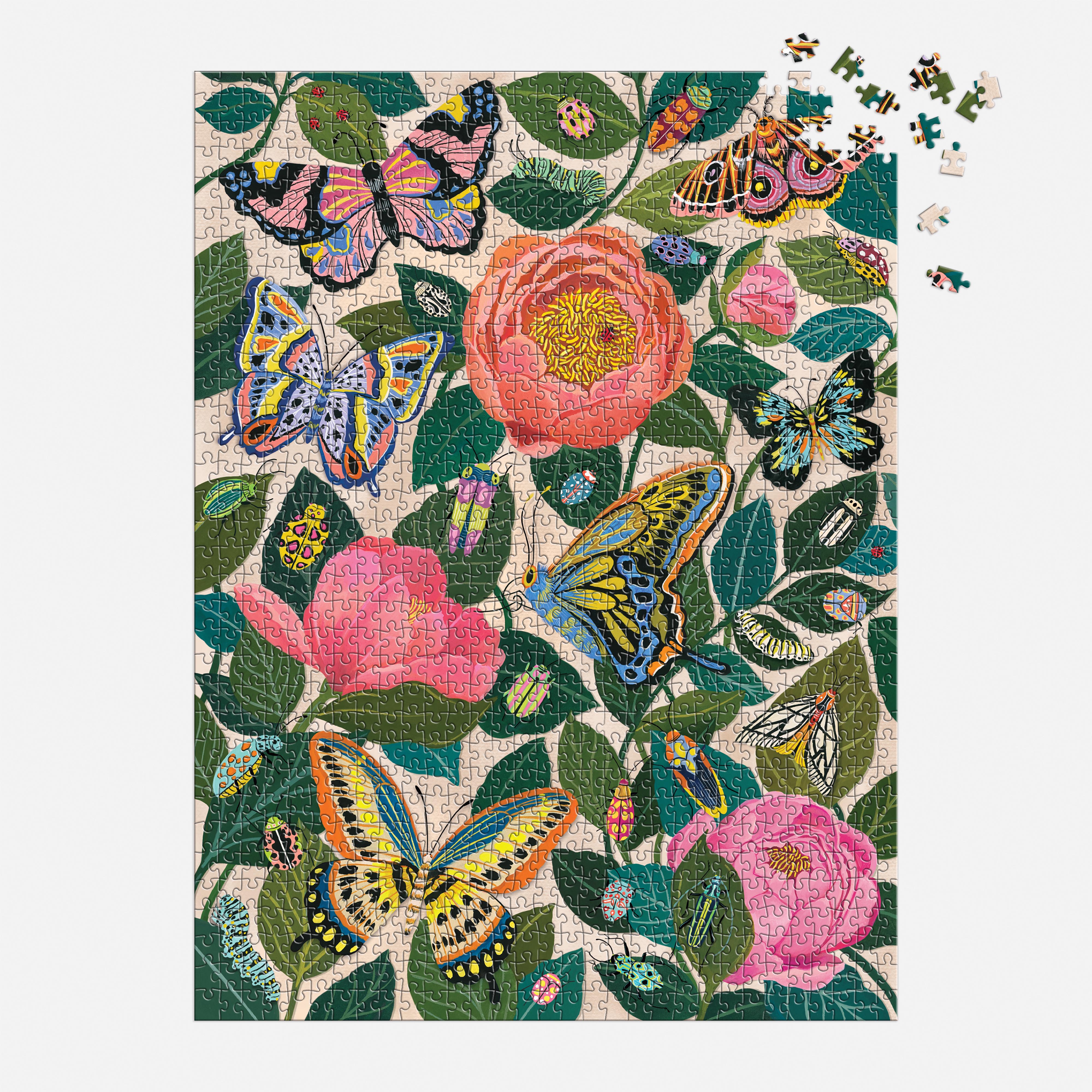 Between the Blooms Foil  Puzzle 1000pc - Galison 