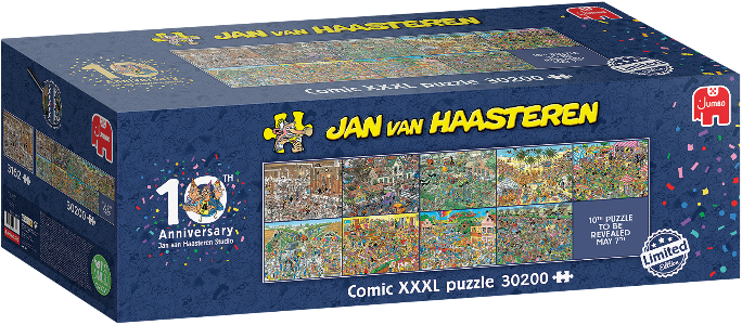 JVH 10th Anniversary Comic XXXl 30200 pc - 10 Seperate 3000 pc Puzzles