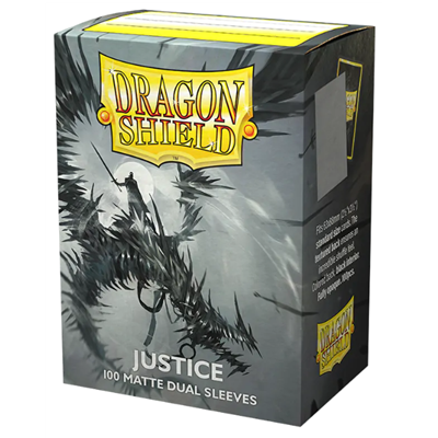 Justice Dual Matte - 63.5x88 Sleeves - Box 100 Dragon Shield