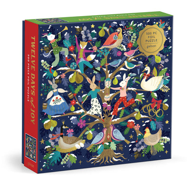Twelve Days of Joy Foil Puzzle - 500pc
