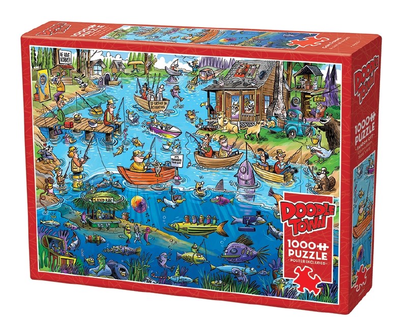 Gone Fishing - Doodletown 1000pc