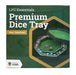 Premium Dice Tray - 20cm Black/Green - LPG Essentials