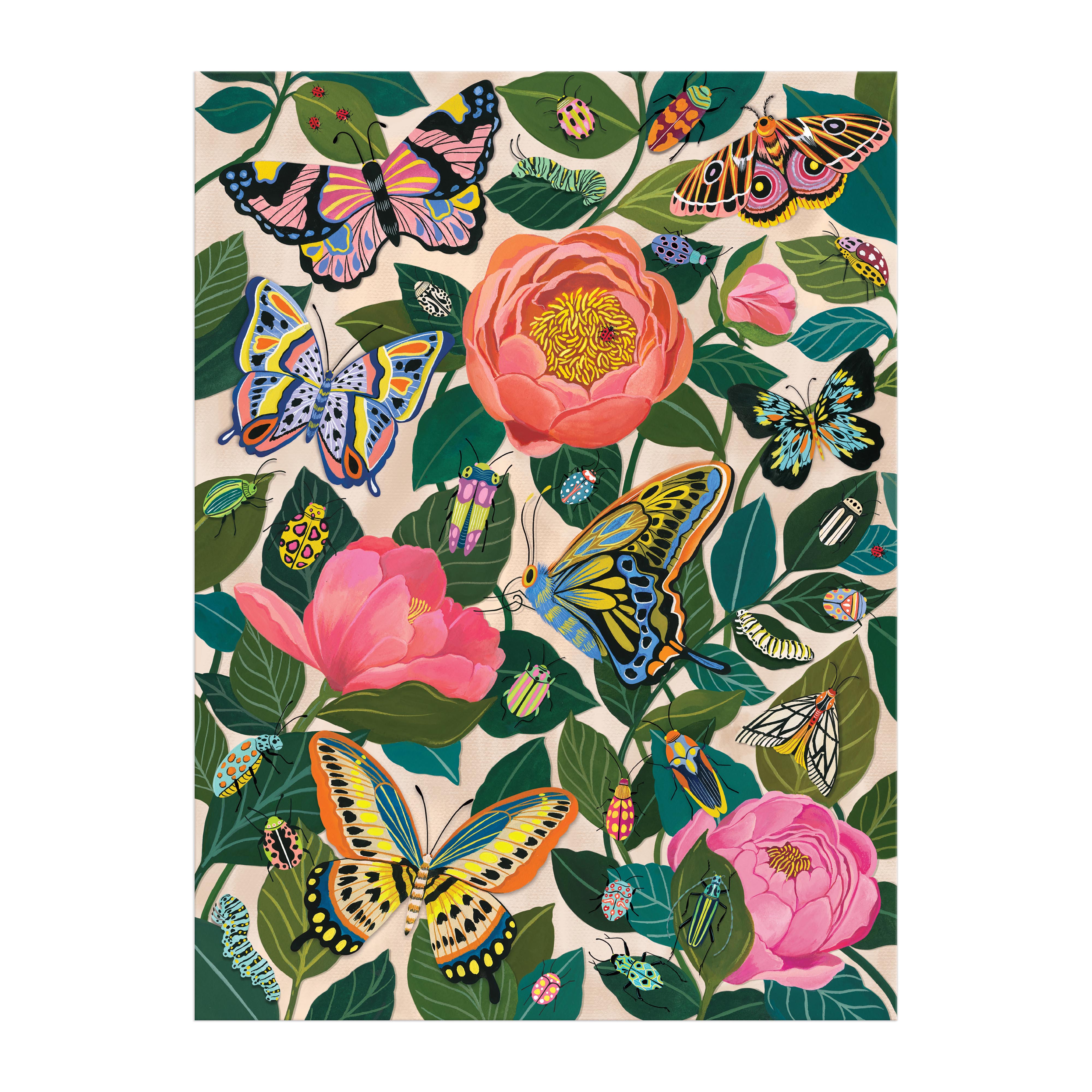 Between the Blooms Foil  Puzzle 1000pc - Galison 
