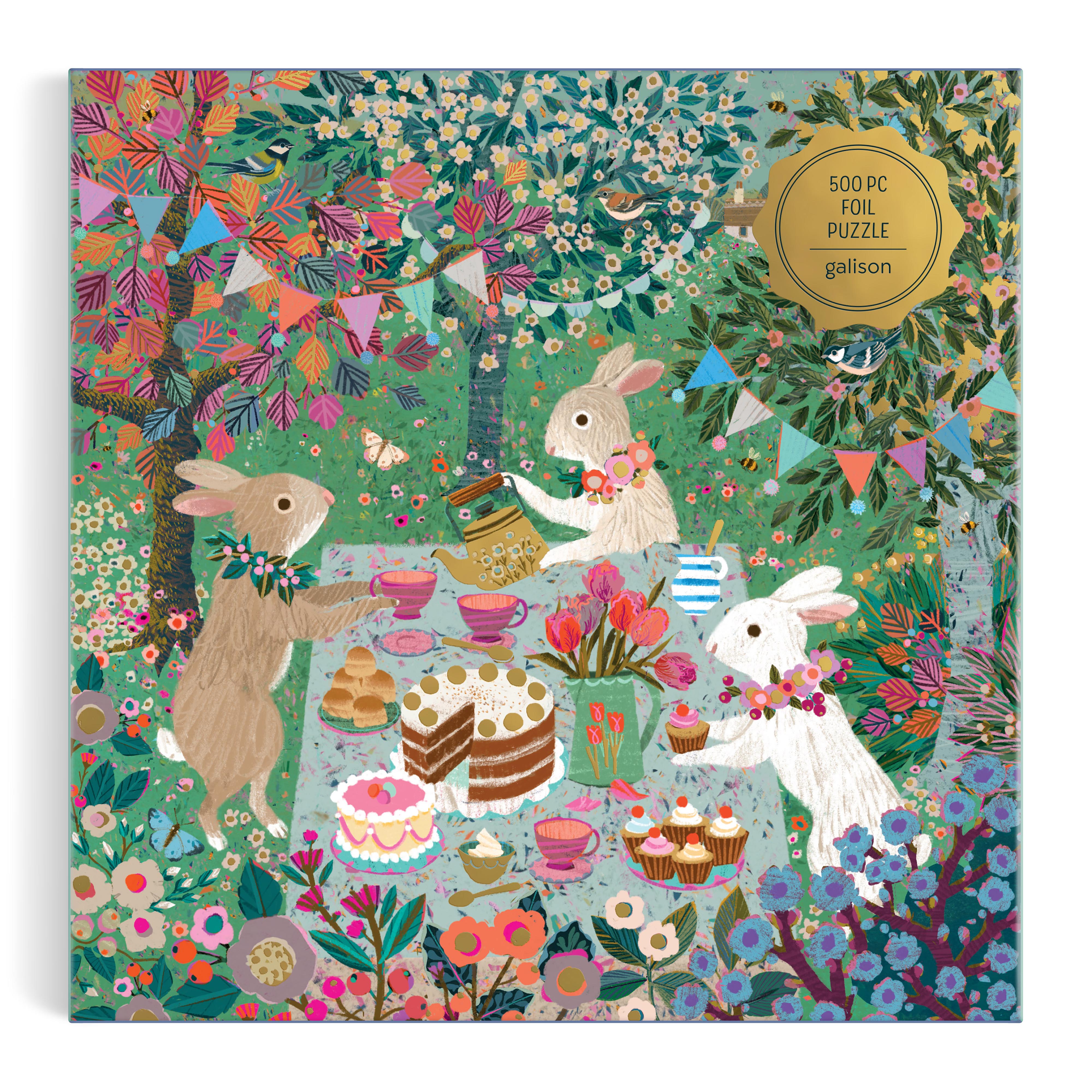 Spring Tea Party Foil 500pc - Galison