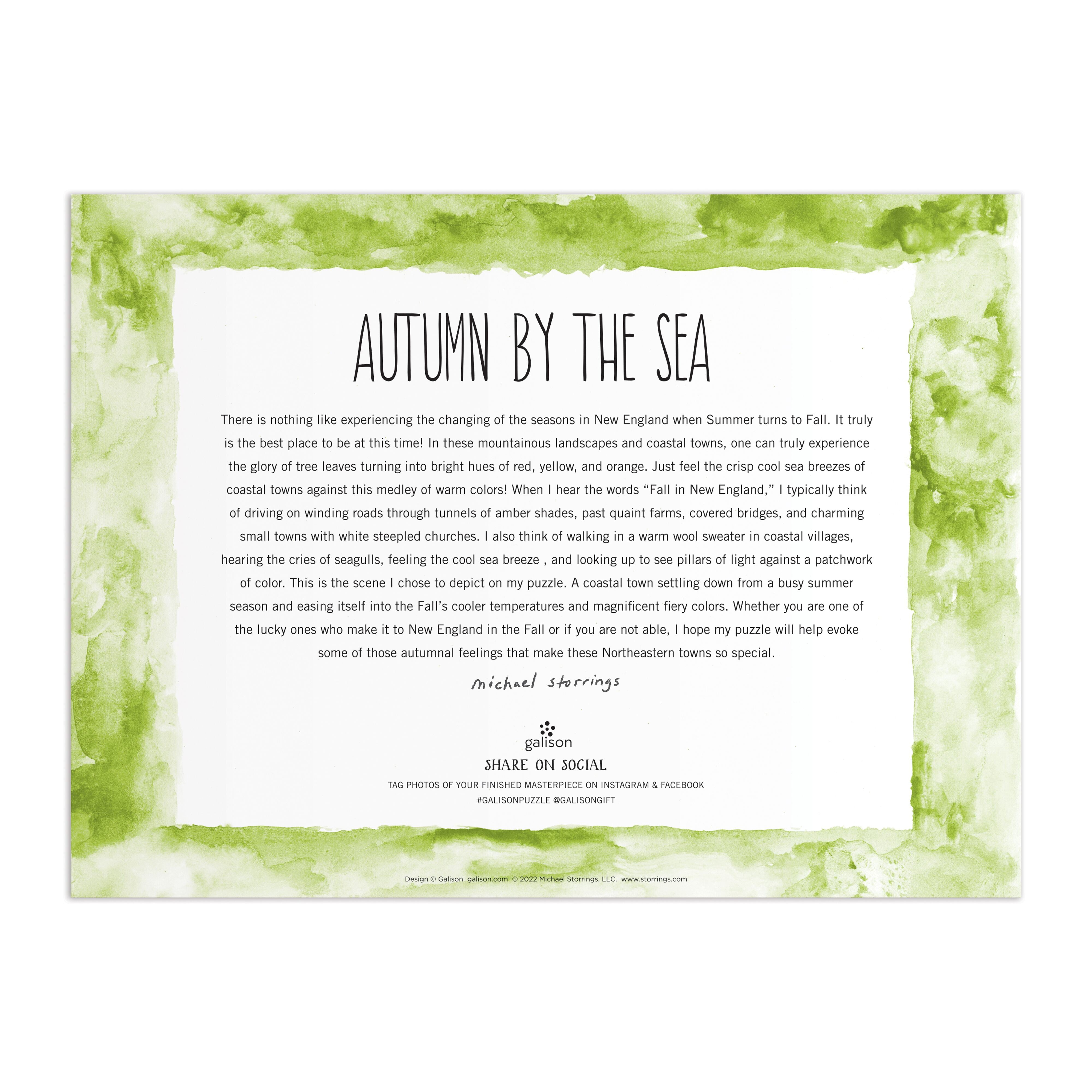 Storrings Autumn By the Sea - 1000pc