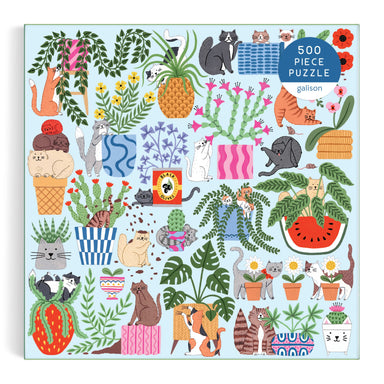 Cats in the Houseplants Jigsaw - 500pc - Galison