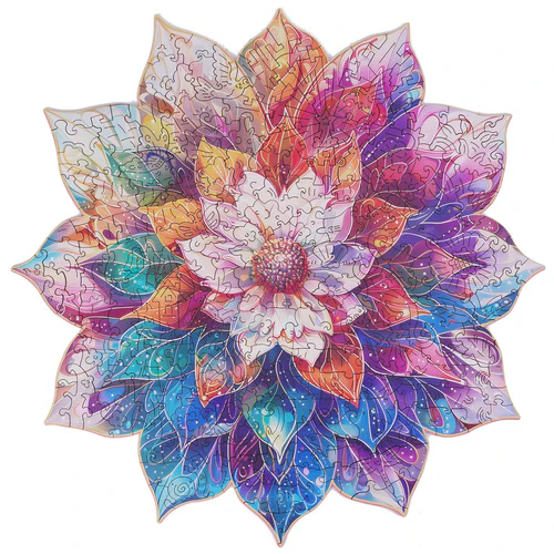 Mystic Mandala Flower - Puzzle Paradise - Rowood Wooden Puzzle