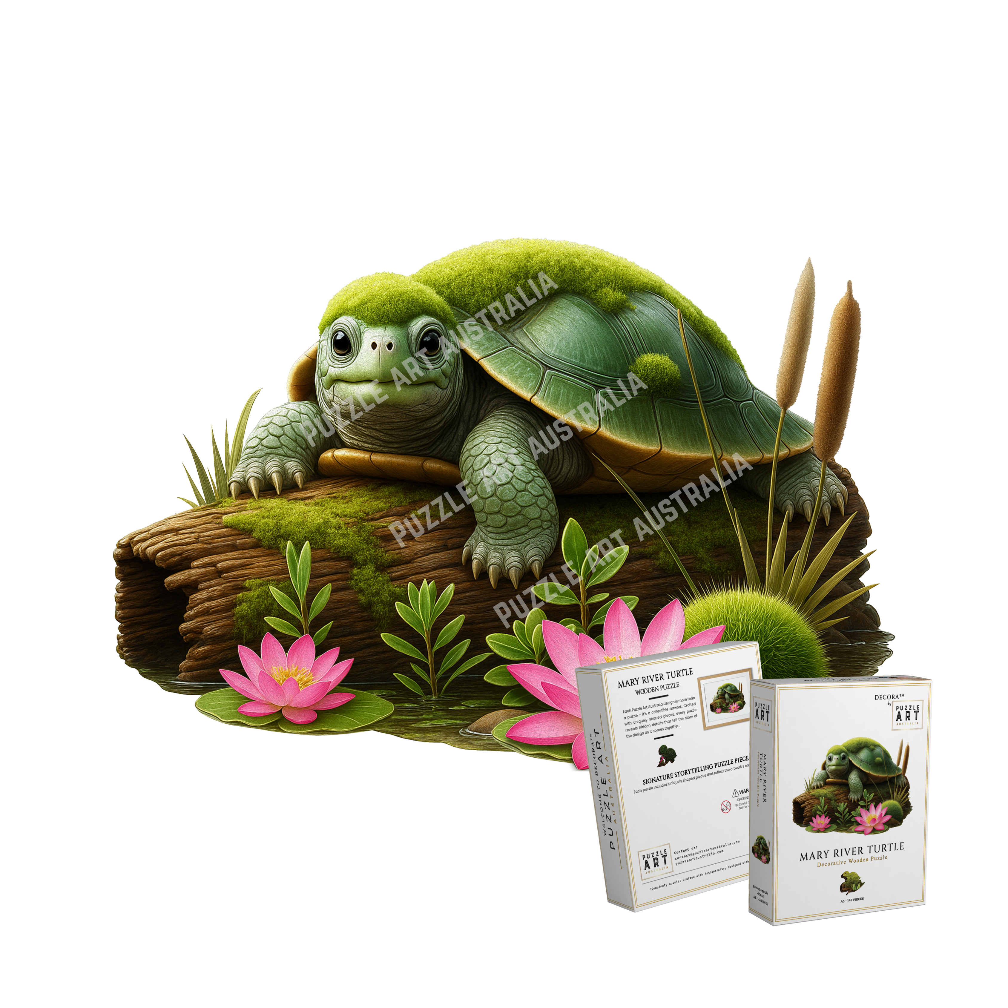 A5 Mary River Turtle Wooden Puzzle - Puzzle ART