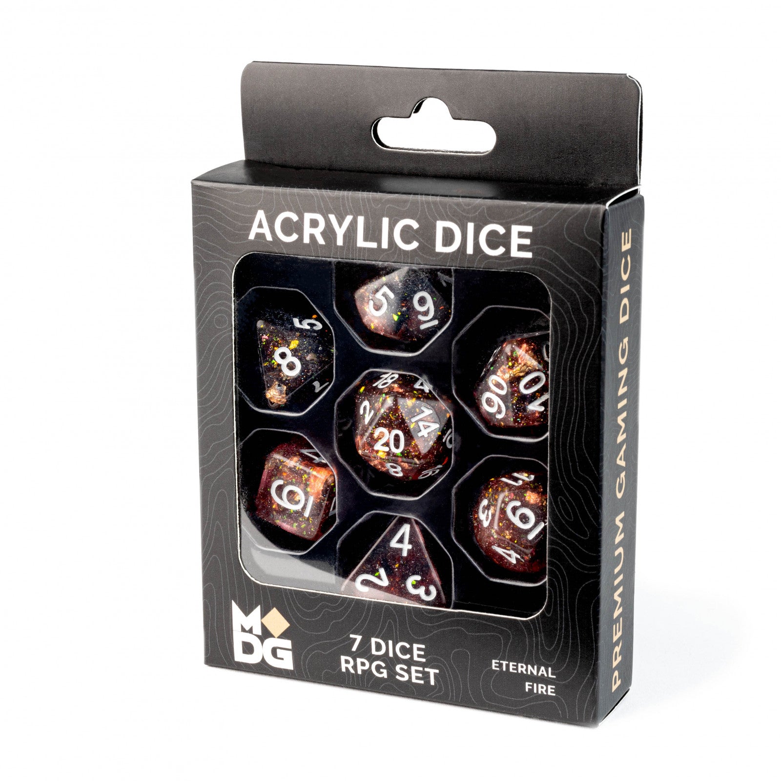 Eternal Fire 16mm Resin Dice Set