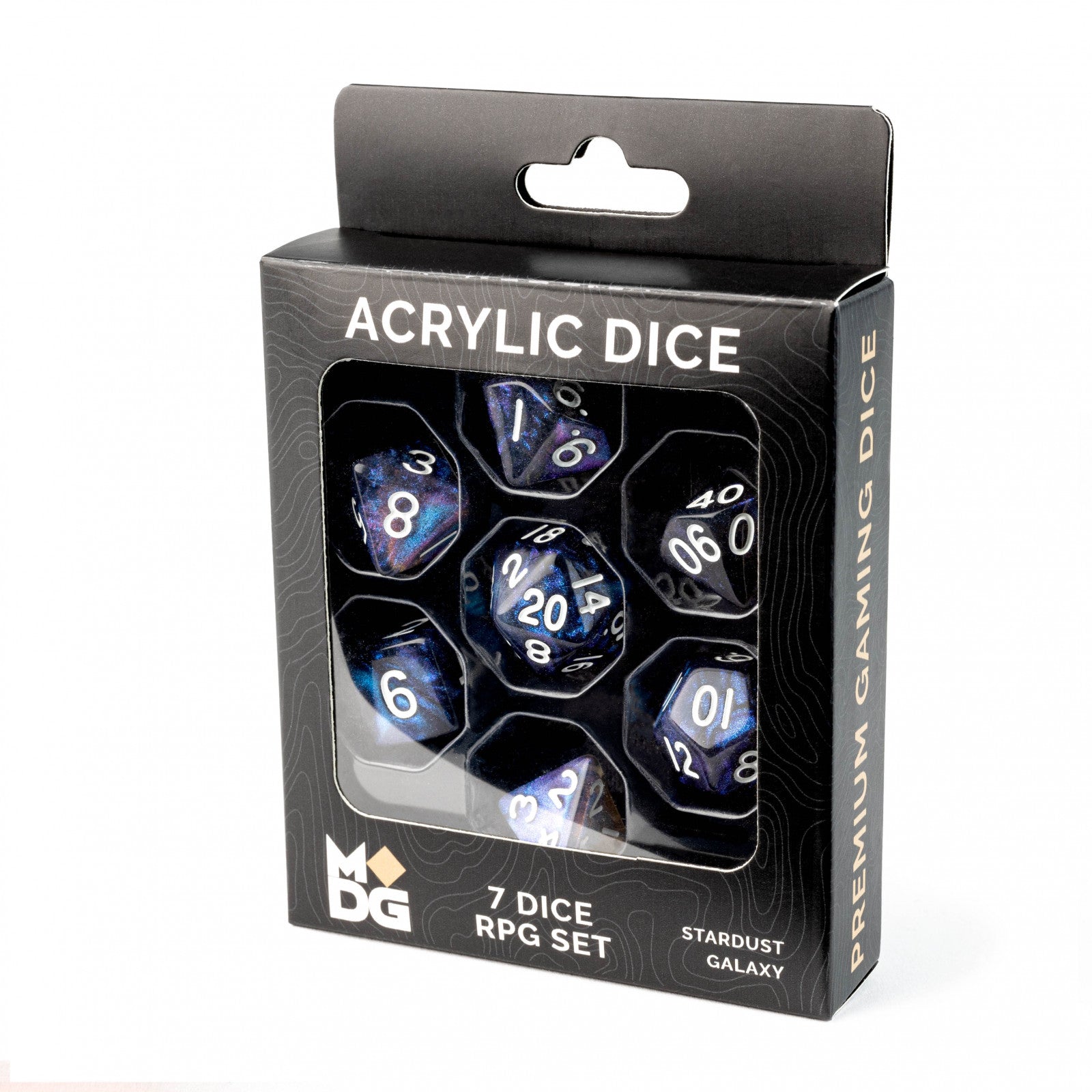 Stardust Galaxy 16mm Resin Dice Set