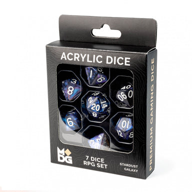 Stardust Galaxy 16mm Resin Dice Set