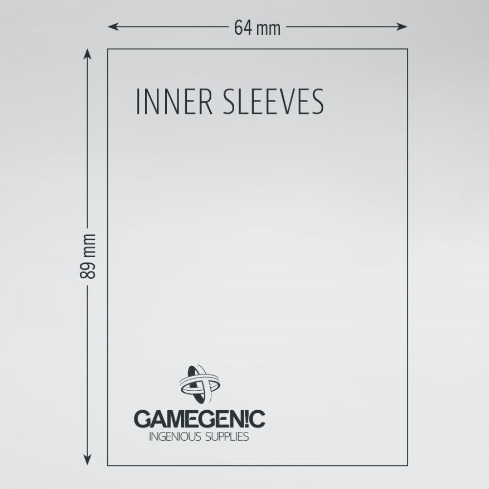 Prime 80 Card Double Sleeving Pack (66mm x 91mm) (80 Sleeves Per Pack) - Gamegenic