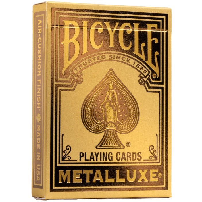 Metalluxe Gold Bicycle Playing Cards