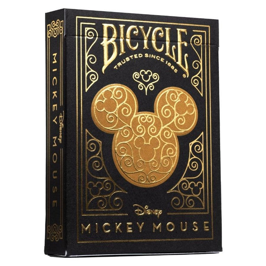 Black & Gold Mickey Mouse - Bicycle Playing Cards