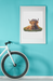 A3 Highland Cow Floral Crown Wooden Puzzle - Puzzle ART