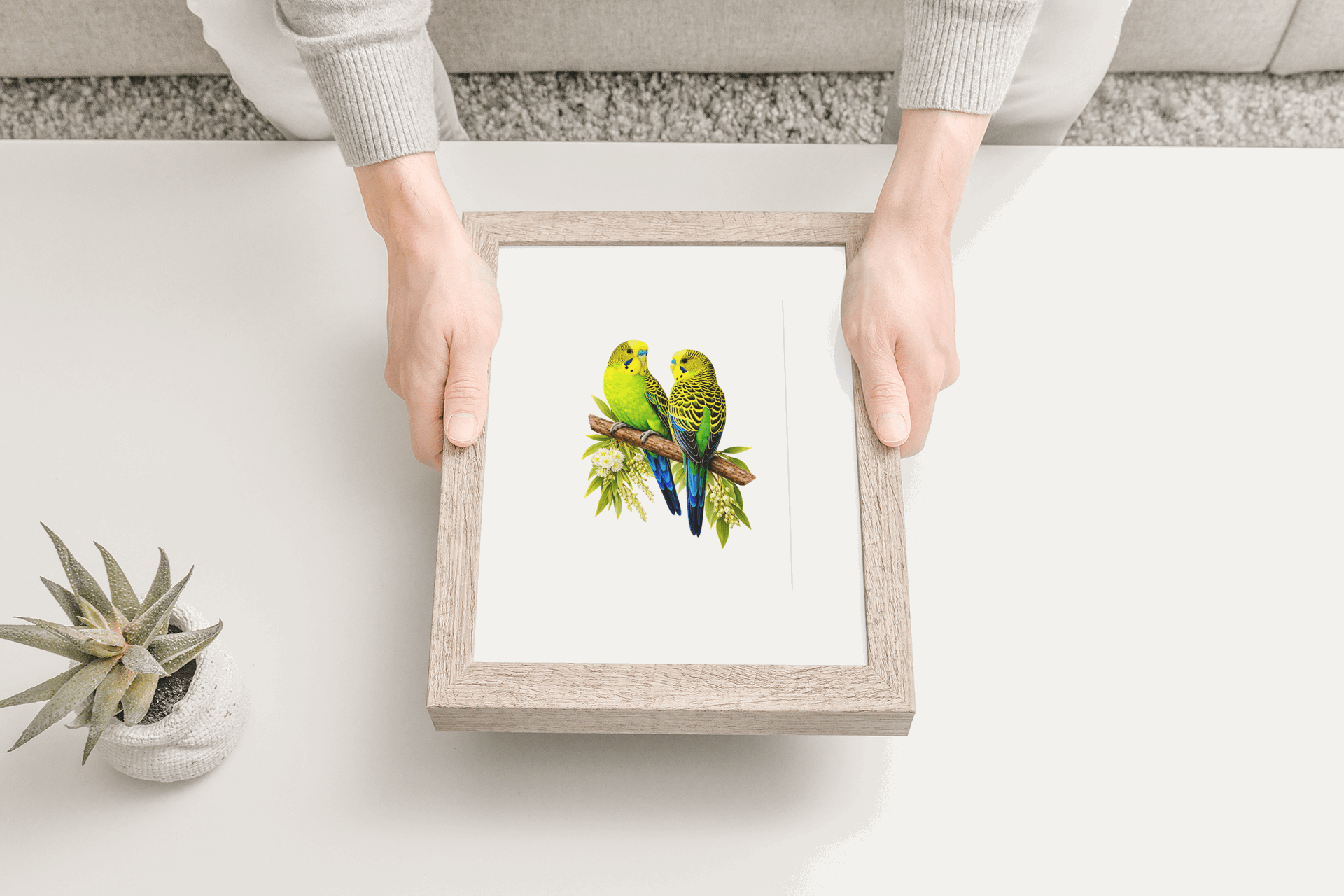 A5 Wild Budgies Wooden Puzzle - Puzzle ART