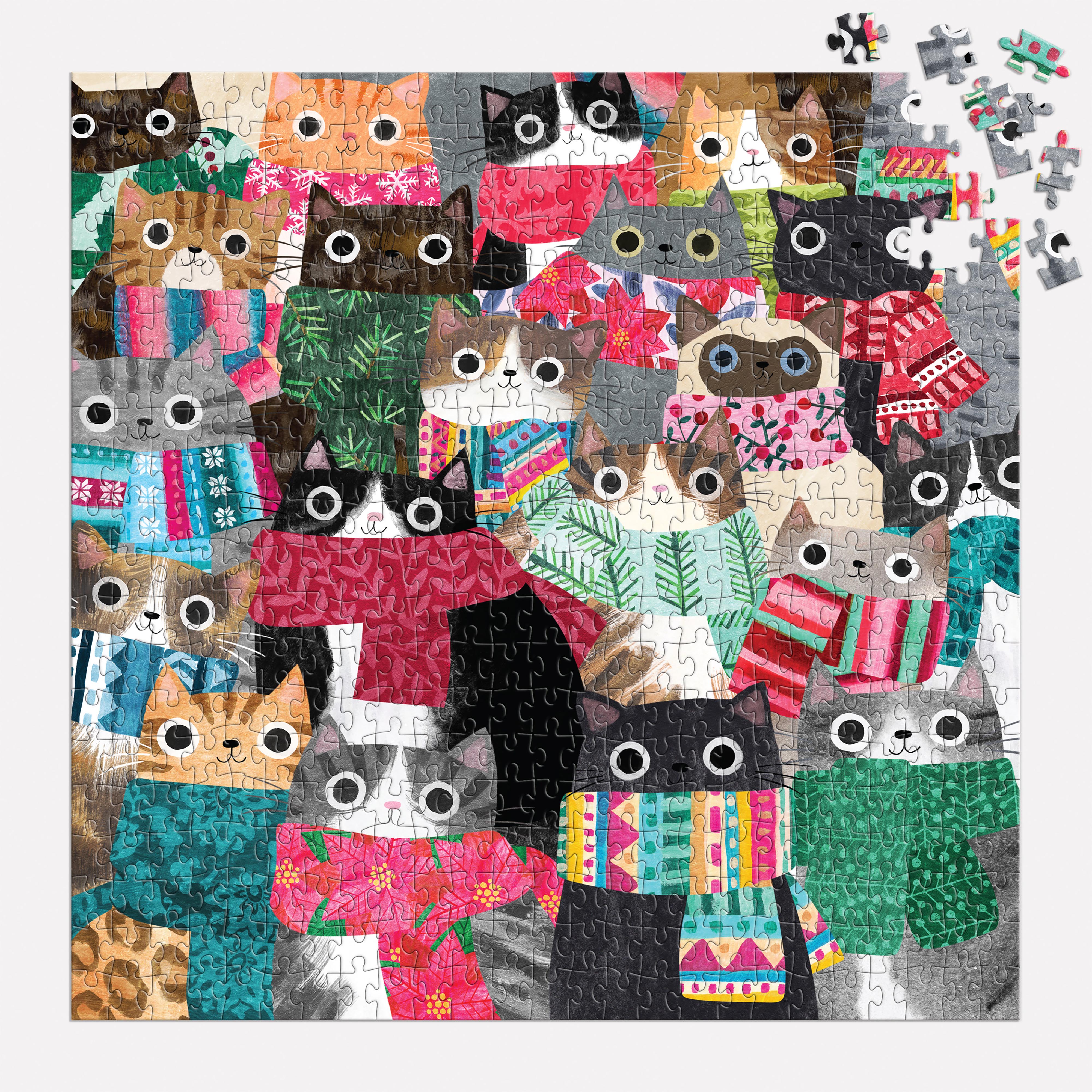 Wintery Cats 500pc - Galison